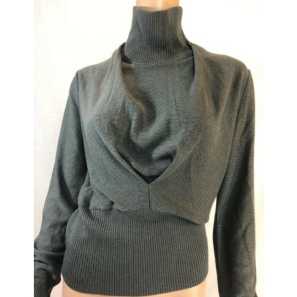 Emporio Armani Womens Sweater Grey Pullover Sz 42 - Picture 2 of 7